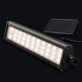 Foco solar LED de 2.000 lúmenes con panel solar separado y control remoto