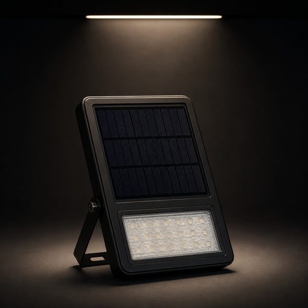Foco Solar LED 200 W con Panel y Control Remoto