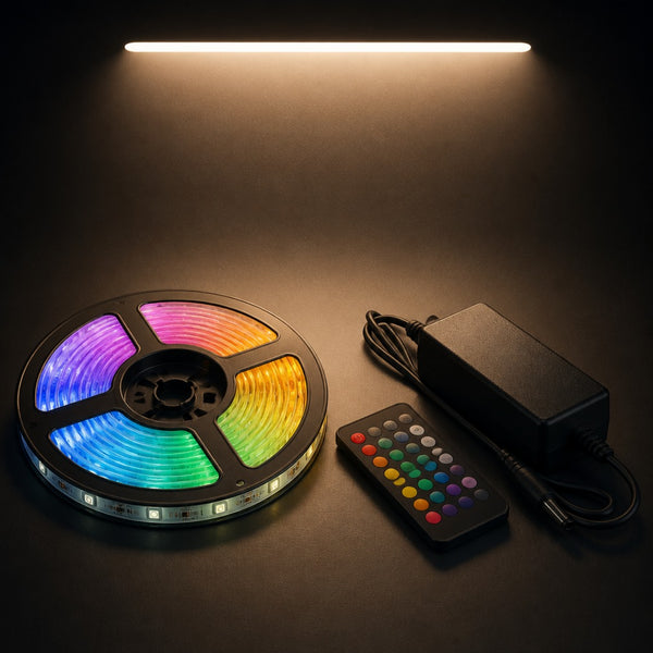 Tira LED RGB 10 m con Control y Sincronía con Música